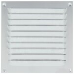 Grille d'a�ration estamp�e aluminium avec moustiquaire nylon - 300x300mm renson