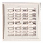 Grille d'aration intrieure  fermeture, 160x160mm, 72cm2 nicoll