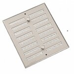 Grille d'aration plate - grille mtallique rglable - 190x168 mm bricozor