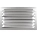 Grille en aluminium anodis - non perce - sans moustiquaire - 400 x 250 mm - 227 cm3 bricozor