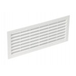 Grille de ventilation 108 x 254 mm - avec moustiquaire - � visser ou � coller - b111 nicoll