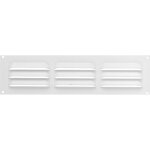 Grille de ventilation blanche - sans moustiquaire - 180 x 50 mm bricozor Grille de ventilation blanche - sans moustiquaire - 180 x 50 mm bricozor