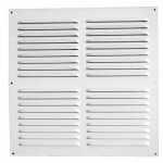 Grille de ventilation blanche - sans moustiquaire - 300 x 300 mm bricozor Grille de ventilation blanche - sans moustiquaire - 300 x 300 mm bricozor