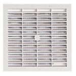 Grille de ventilation  visser ou  coller, avec moustiquaire, 178x178, 200cm2 - b214 nicoll