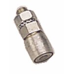 Guide  tige filete pour portes pliantes et accordon - galet 23 mm rob