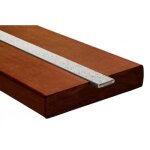 Insert min�ral r�sine et granulats de marbre sur profil aluminium - 3m x 33mm - gris wattelez