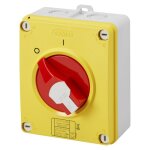 Interrupteur - sectionneur rotatif pour coupure d'urgence - 32a - 2p gewiss
