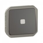 Interrupteur temporisé lumineux composable - anthracite - plexo legrand Interrupteur temporisé lumineux composable - anthracite - plexo legrand