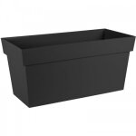 Jardinire toscane  rserve d'eau anthracite 74l - 13633 eda plastiques