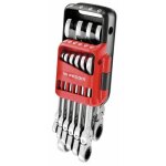 Jeu de 10 cl�s mixtes � cliquet � t�te articul�e - 467bf. jp10 facom