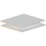 Jeu de 2 tablettes pour caisson armoire - largeur 600 mm bricozor Jeu de 2 tablettes pour caisson armoire - largeur 600 mm bricozor