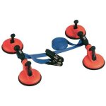 Jeu de 2 ventouses doubles - avec sangle pour pare - brise - 627 - pb - 2 sam outillage