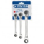 Jeu de 3 cls  cliquet 4 en 1 expert expert by facom