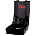 Jeu de 5 fraises coniques � chanfreiner ultimatecut 4s hss runatec - � 6, 30 � 25mm ruko