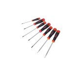 Jeu de 7 tournevis s1 fente et pozidriv avec manche bi - mati�re sam outillage