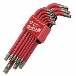 Jeu de 9 cls mles torx - tte sphrique aimante mob
