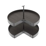 Jeu de plateaux tournants 3 / 4 anthracite harmony - module 800 mm emuca