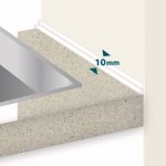 Joints d'�tanch�it� plastique pour plan de travail - blanc nordlinger