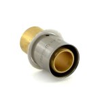 Jonction per  sertir diamtre 16 mm pour tube cuivre diamtre 18 mm bricozor