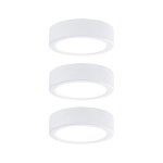 Kit 3 spots saillie pour meubles pukk - 12 / 230v - plastique - blanc paulmann