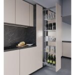 Kit de colonne extractible 852 - 5 paniers unica - 2185 mm - l 300 mm inoxa