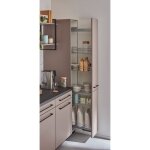 Kit complet colonne de cuisine dispensa 150 arena style - avec amorti - blanc - 5 kesseb�hmer