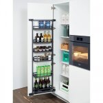 Kit d'�tag�res de rangement sur porte de meuble - tandem side arena style - 4 �tag�res kesseb�hmer