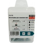 Kit de fixation noir pour pieds de poteaux - fix b simpson strong - tie