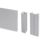Kit de plinthes de cuisine plasline - h 150 mm l 2350 mm - avec connecteurs d'angle - plastique emuca ... Kit de plinthes de cuisine plasline - h 150 mm l 2350 mm - avec connecteurs d'angle - plastique emuca ...