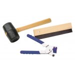 Kit pose carreaux : maillet, pince, raclette mejix