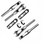 Kit de pose garde corps ? c�ble 6 mm ? non traversant et orientable design production