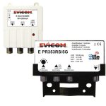 Kit pramplificateur uhf lte 5g - couplage sat / vhf et alimentation 10v evicom