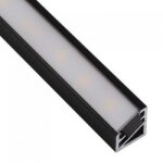 Kit profil pour bande led izyled angle - 2 m - noir synercia