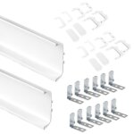 Kit de profils gola pour meubles de cuisine -  bride centrale - aluminium blanc emuca