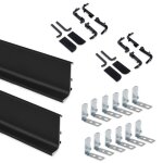 Kit de profils suprieurs gola - pour meubles de cuisine - aluminium anodis mat emuca