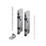 Kit raccord faade aluminium tiroir  l'anglaise - avantech you inlay - argent hettich