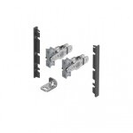 Kit raccord fa�ade de tiroir � l'anglaise avantech you - h101mm - anthracite hettich