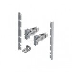 Kit raccord fa�ade de tiroir � l'anglaise avantech you - h139mm - argent hettich