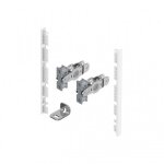 Kit raccord fa�ade de tiroir � l'anglaise avantech you - h139mm - blanc hettich