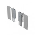 Kit raccord faade tiroir  l'anglaise - avantech you inlay - argent hettich