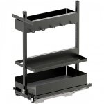 Kit rangement de placard coulissant sub larder bake essentio anthracite vauth sagel