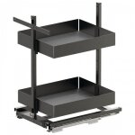 Kit rangement de placard coulissant sub larder essentio anthracite - largeur 300 mm vauth sagel