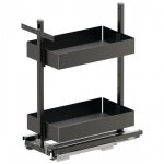 Kit rangement de placard coulissant sub larder essentio anthracite - largeur 400 mm vauth sagel