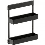 Kit rangement de placard coulissant sub side essentio anthracite - 200 mm vauth sagel