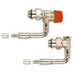 Kit de robinetterie thermostatique - bitube m30 - equerre invers  sertir d12 double / triple panneaux ...