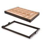 Kit tiroir organisateur pour armoire - moka - module 800 mm emuca