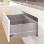 Kit tiroir topside arcitech - profil h 94 mm - dos h 218 mm - argent - l 500 mm hettich