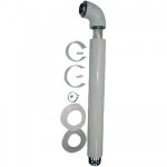 Kit ventouse universel avec coude pour chauffe - bains 60 / 100 mm saunier duval