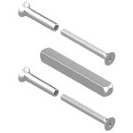 Kit de visserie pour poigne sarena droite et dporte montage double - 31 / 33 sr la croise ds