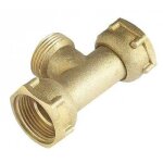 T� laiton avec 2 �crous prisonniers lat�raux f - m - f 20x27 bricozor